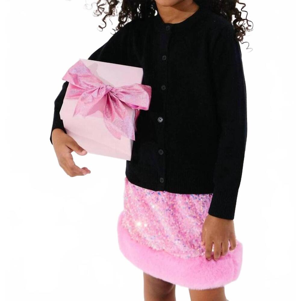 NEW LOLA + THE BOYS toy soldier cardigan in black